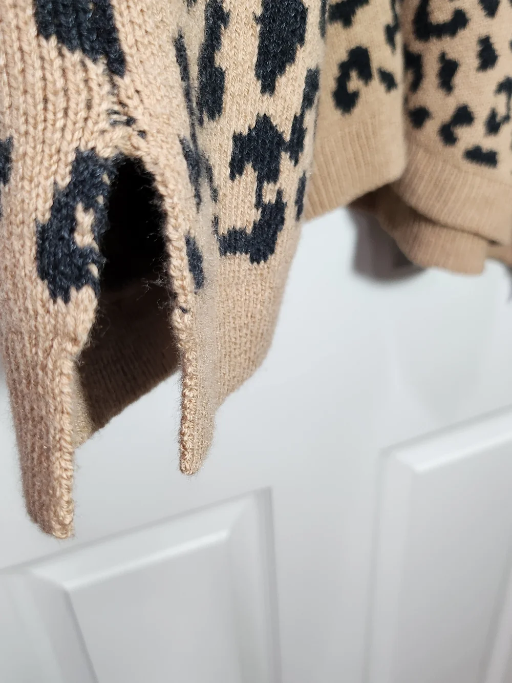 J.Crew Leopard Animal Print Merino Wool Blend Button Cardigan Sweater 3X